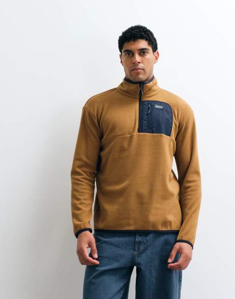 Regatta Frankie half zip fleece in rich tan navy - view 1