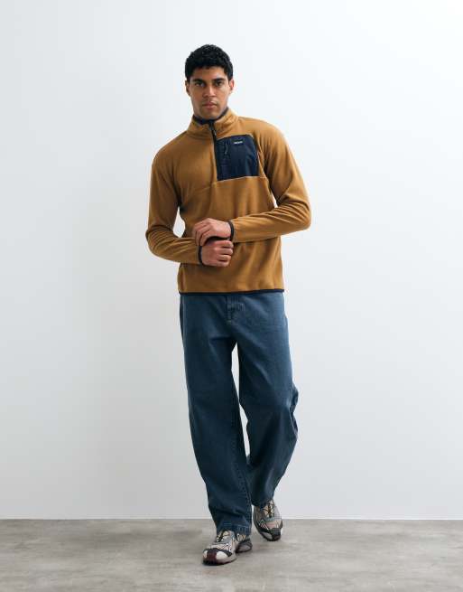 Regatta Frankie half zip fleece in rich tan navy, 2 of 10