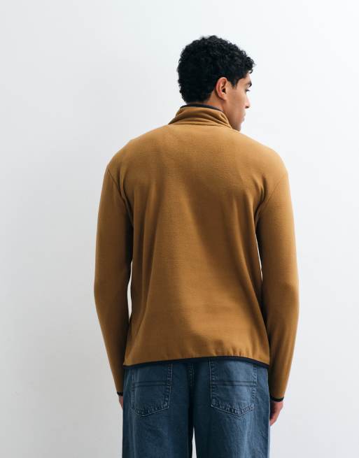 Regatta Frankie half zip fleece in rich tan navy, 4 of 10