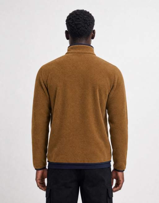 Regatta Frankie half zip fleece in rich tan navy, 7 of 10