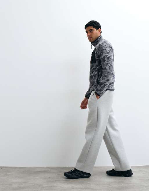 Regatta Frankie pile borg con mezza zip leggero in mimetico grigio nebbia, 3 di 10
