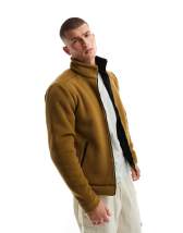 Men's Sherpa Workwear Hybrid Jacket in Mushroom