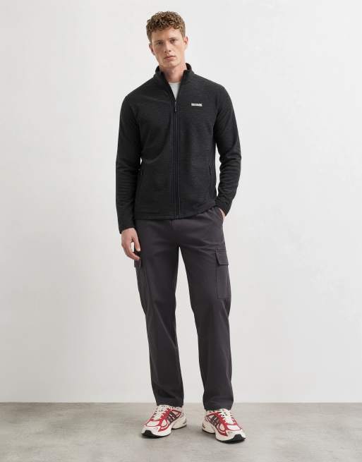 Regatta Harrow full zip fleece in black marl, 7 of 10