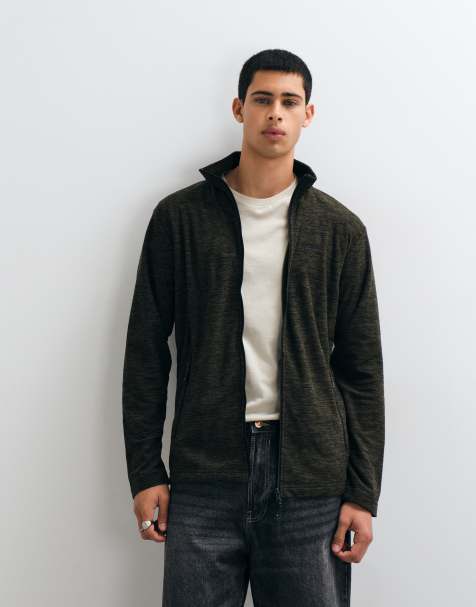 Regatta Harrow full zip fleece in dark khaki marl - view 1