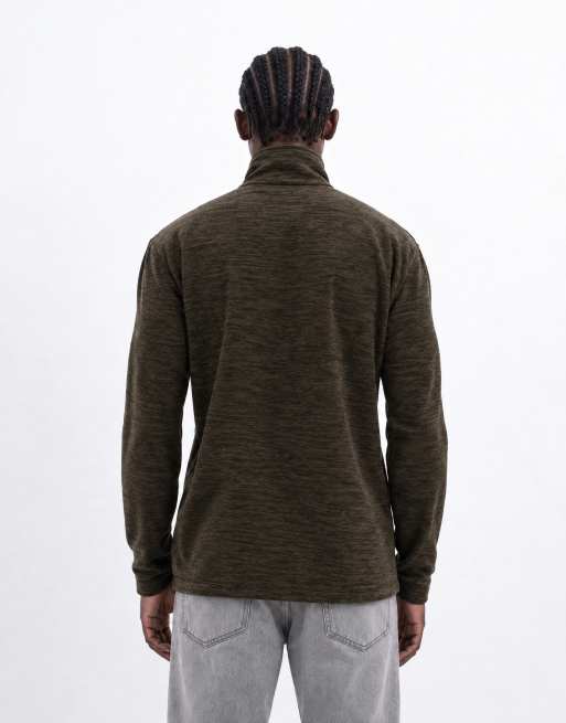 Regatta Harrow full zip fleece in dark khaki marl, 8 of 9