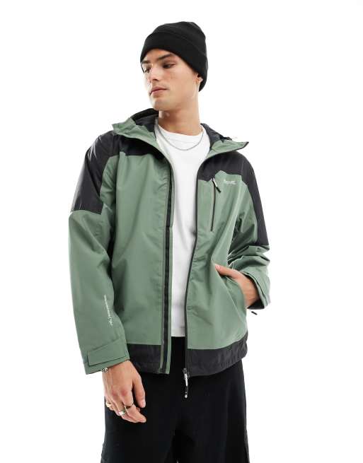 Regatta Highton stretch iii waterproof jacket in agave green ash