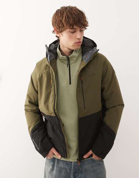 Regatta Highton stretch padded waterproof jacket in green - view 1