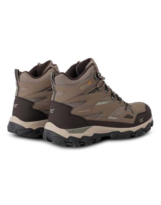 Regatta Holcombe iii waterproof hiking boots in walnut white pepper, 2 of 4