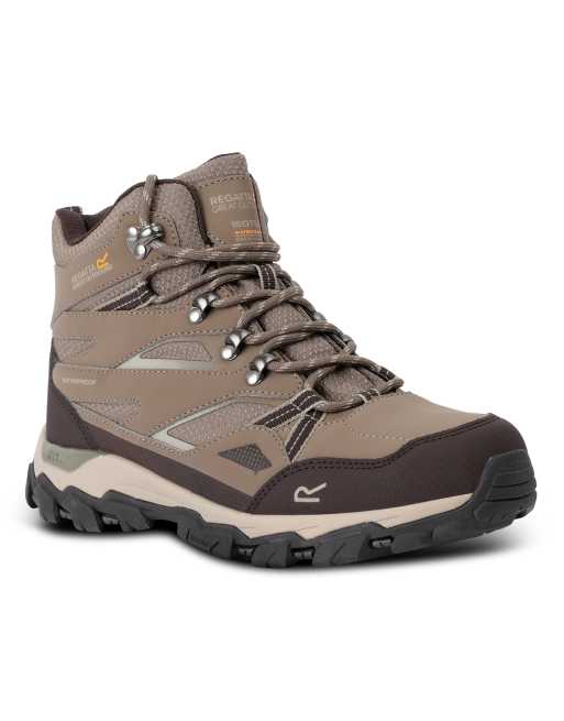 Regatta Holcombe iii waterproof hiking boots in walnut white pepper, 4 of 4