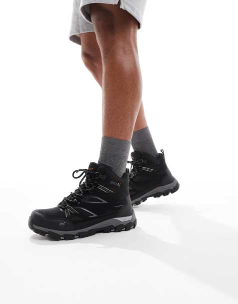 Regatta Holcombe iii waterproof walking boot in black - view 1