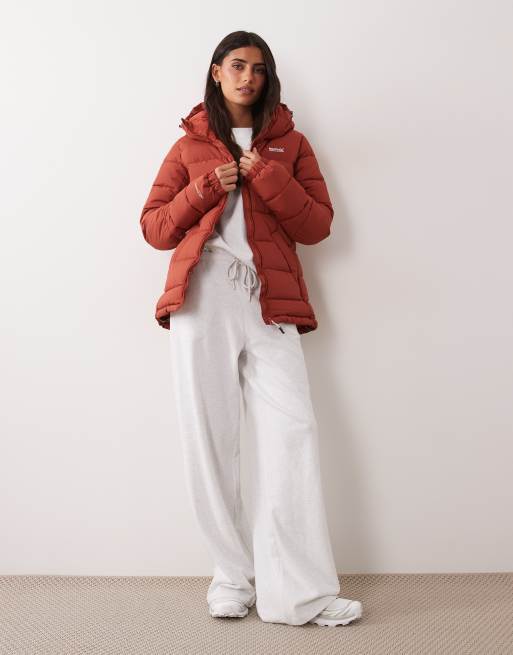 Regatta Hooded aldthorn padded jacket in burnt henna, 4 of 4