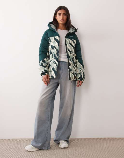 Regatta Hooded aldthorn padded jacket in deep pine brushstroke camo, 3 of 4