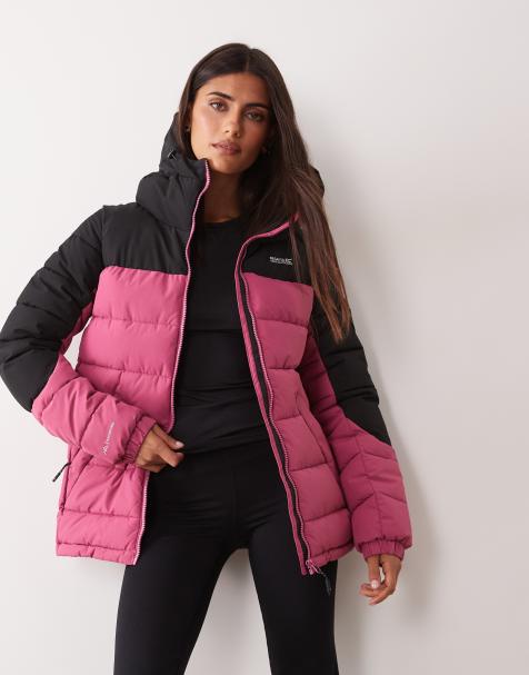 Regatta Hooded aldthorn padded jacket in violet black - view 1