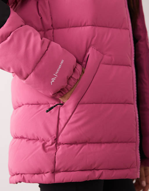 Regatta Hooded aldthorn padded jacket in violet black, 3 of 4
