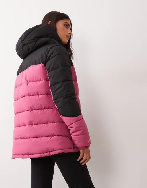 Regatta Hooded aldthorn padded jacket in violet black, 4 of 4