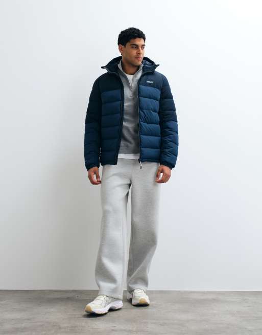 Regatta Hooded aldthorn quilted jacket in moonlight denim navy, 4 of 5
