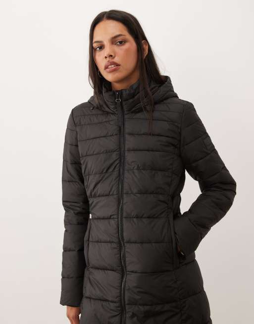 Regatta Hooded amara quilted jacket in black, 4 of 4