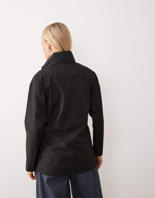 Regatta Hooded daysha ii waterproof shell jacket in black, 4 of 4