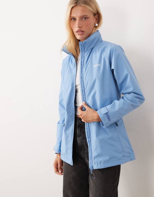 Regatta Hooded daysha ii waterproof shell jacket in washed denim, 2 of 4