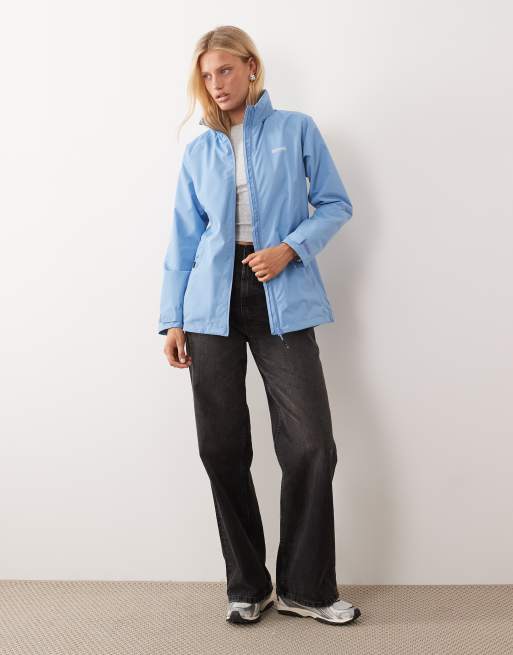 Regatta Hooded daysha ii waterproof shell jacket in washed denim, 3 of 4