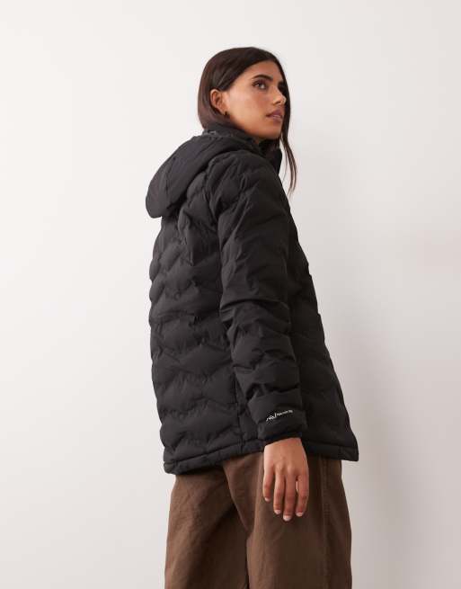 Regatta Hooded deyla quilted jacket in black, 4 of 4