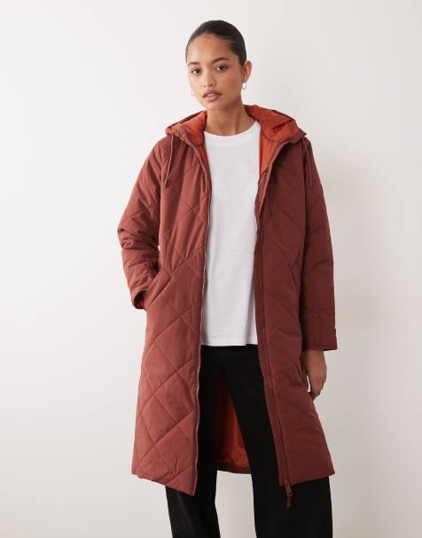 Regatta Hooded elryse quilted jacket in dark cherry brick - view 1
