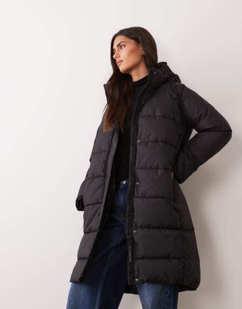 Regatta Hooded eryn quilted jacket in black - view 1