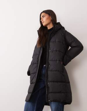 Regatta Hooded eryn quilted jacket in black