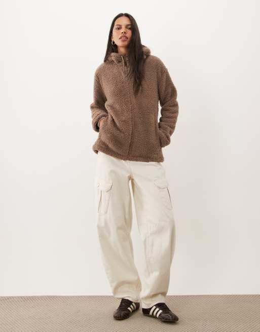 Regatta Hooded evelina fleece in mocha, 2 of 4
