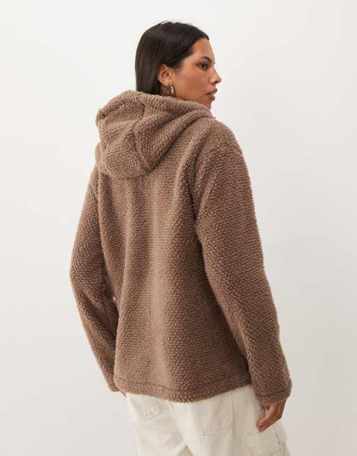 Regatta Hooded evelina fleece in mocha, 4 of 4