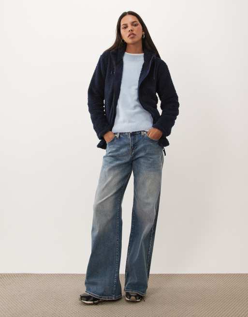 Regatta Hooded evelina fleece in navy, 2 of 4