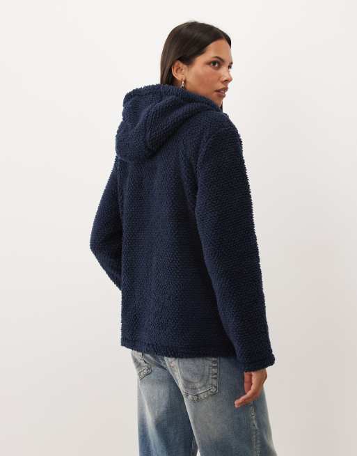 Regatta Hooded evelina fleece in navy, 3 of 4