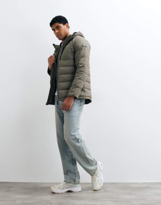 Regatta Hooded frankie padded quilted jacket in smokey olive black, 2 of 5