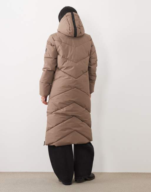 Regatta Hooded merida quilted jacket in mocha, 3 of 4