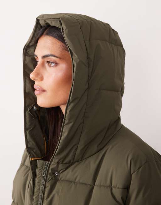 Regatta Hooded nehiala quilted jacket in dark khaki, 2 of 4