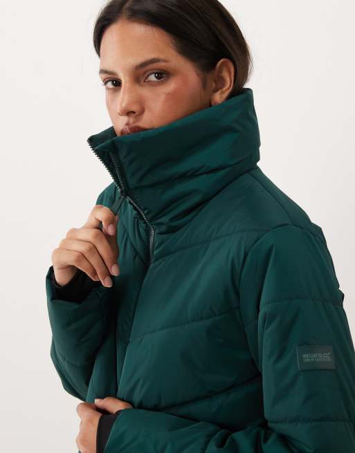 Regatta Insulated amelle quilted jacket in deep pine, 3 of 4