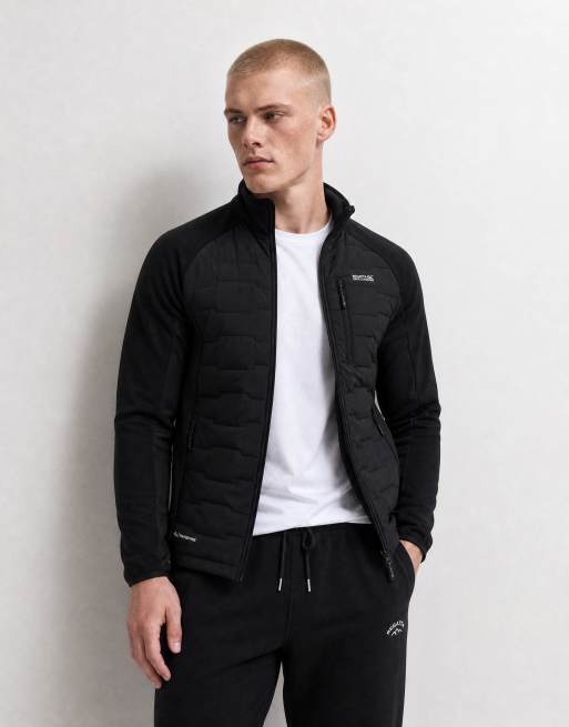 Regatta Insulated cyrus hybrid quilted jacket in black, 10 of 10