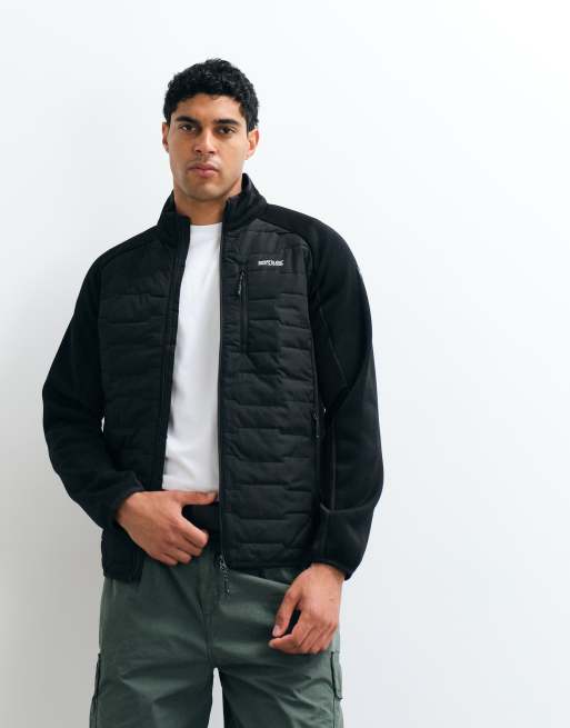 Regatta Insulated cyrus hybrid quilted jacket in black, 5 of 10