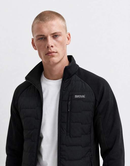 Regatta Insulated cyrus hybrid quilted jacket in black, 9 of 10