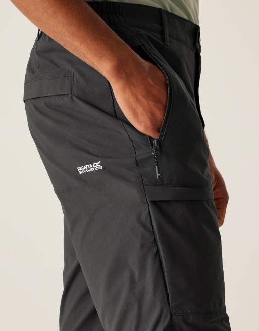 Regatta - Isoflex Highton II - Lange wandelshort in asgrijs, 3 van 4