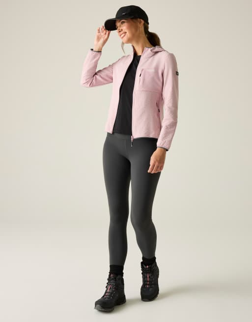 Regatta - Kemilia - Veste intermédiaire à capuche et fermeture éclair - Lilas poudré, 2 de 4