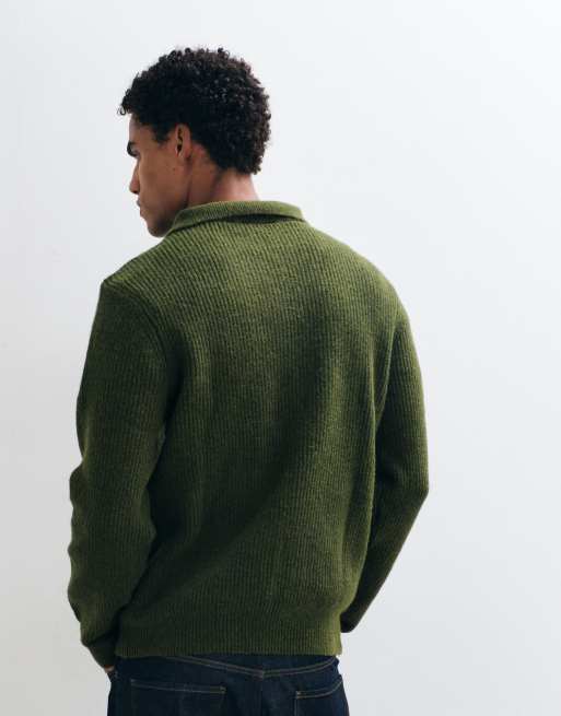 Regatta Kolding half zip jumper in olive night, 5 of 5