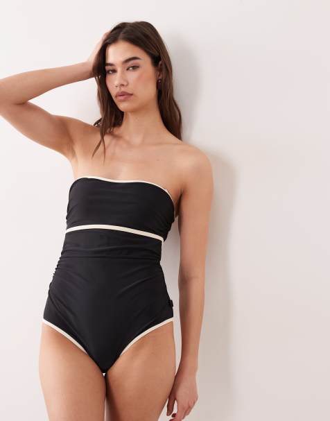 Regatta Kyra bandeau costume in black - view 1