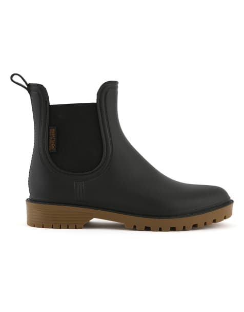 Regatta Lady harriett ii ankle wellies in matt black and gum - view 1