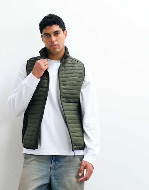 Regatta Lightweight andreson hybrid bodywarmer in dark khaki black - view 1