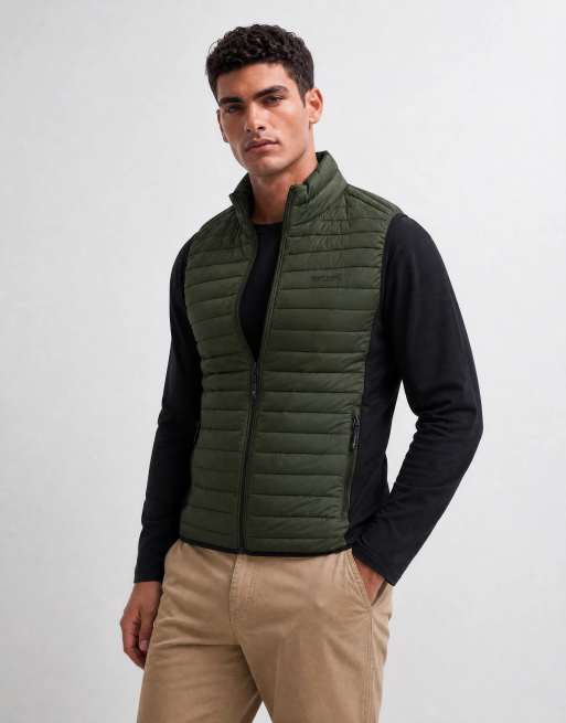 Regatta Lightweight andreson hybrid bodywarmer in dark khaki black, 10 of 10