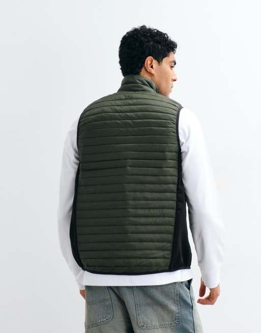 Regatta Lightweight andreson hybrid bodywarmer in dark khaki black, 5 of 10
