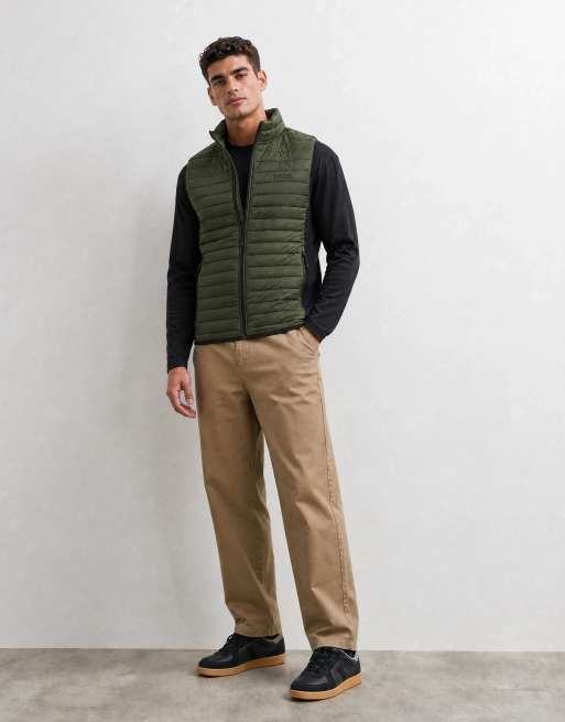 Regatta Lightweight andreson hybrid bodywarmer in dark khaki black, 7 of 10