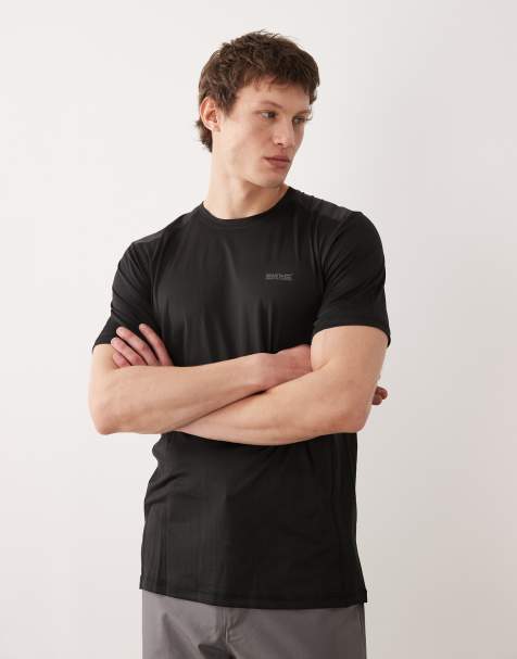Regatta Lightweight quick-dry virda t-shirt in ash black - view 1