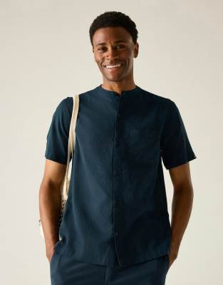 Lovrey - Atmungsaktives Hemd in Moonlight Denim Navy-Blau Blau S